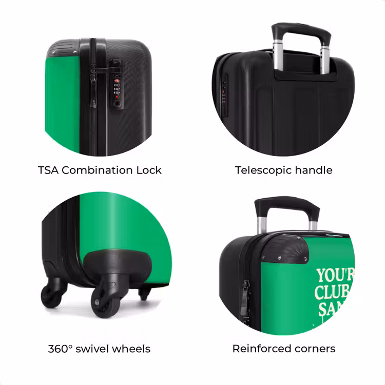 Suitcase - Sandwich - Green - disco ball — 8