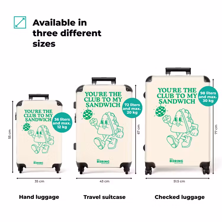 Suitcase - Sandwich - Green - Discobal — 3