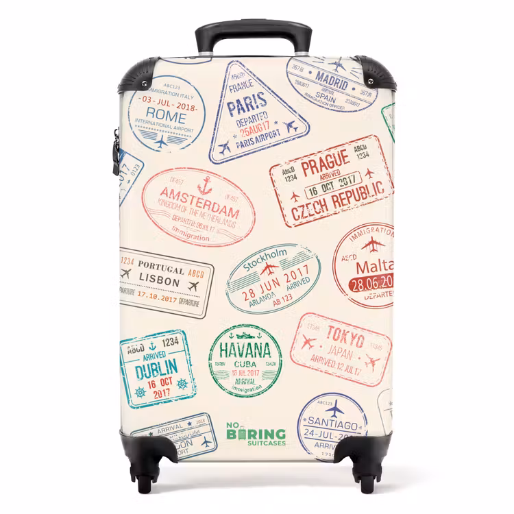 Suitcase - Stamps - Colorful - Countries — 1