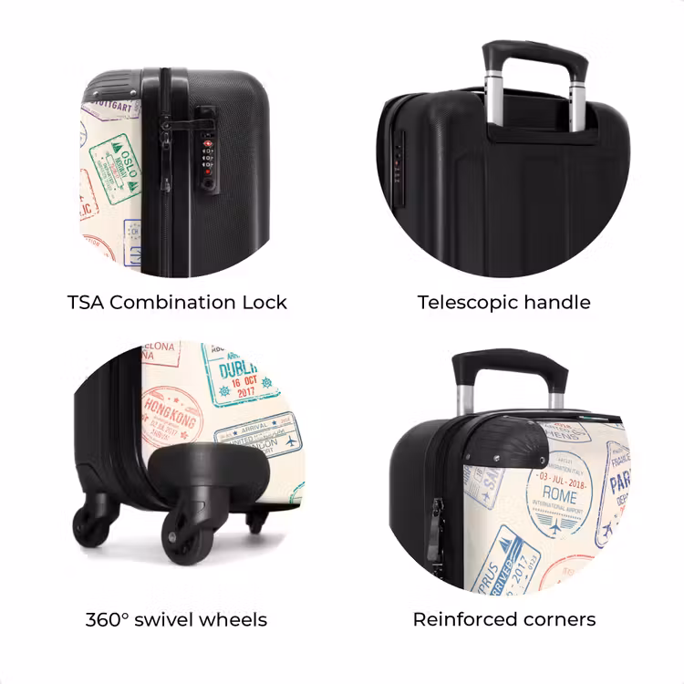 Suitcase - Stamps - Colorful - Countries — 8