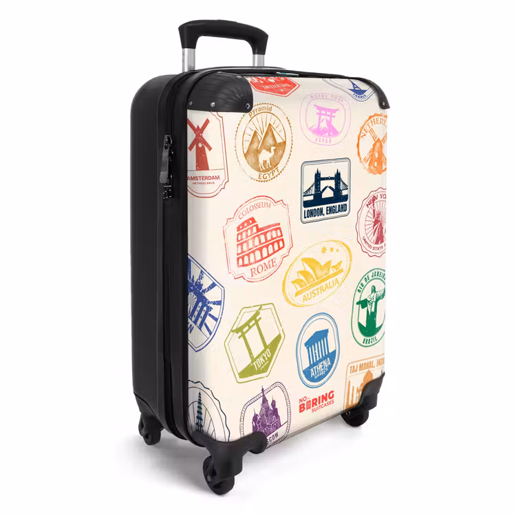 Suitcase - Stamps - Colorful - World — 2