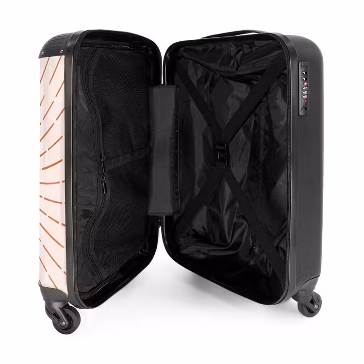 Suitcase - Sun - Rays - Abstract - Terracotta - Modern — 5