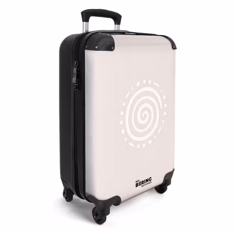 Suitcase - Symbol - Spiral - Abstract - Minimalist - Beige — 2