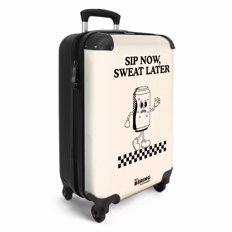 Suitcase - Tin - Black - White — 2