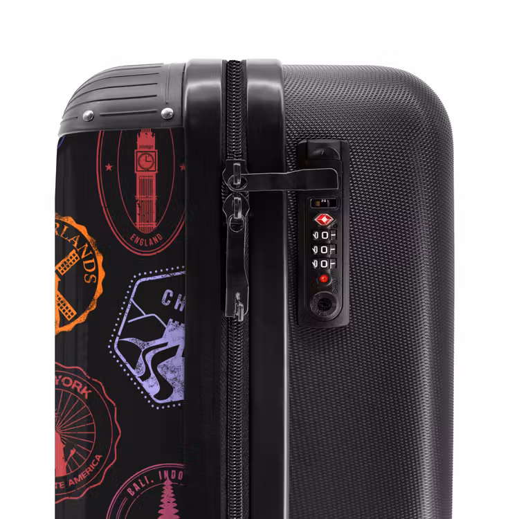Suitcase - World Landmarks - Colorful - Stamps — 6