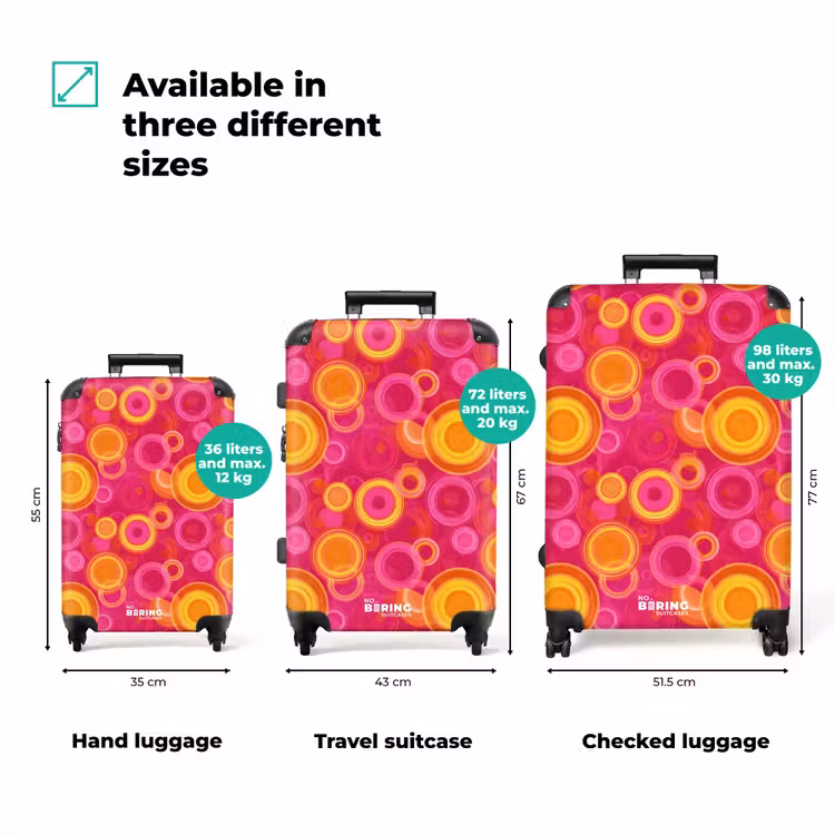 Suitcase - Circles - Design - Colorful — 1