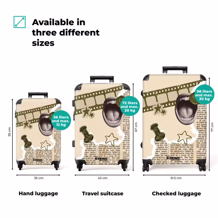 Suitcase - Mouth - Green - Newspaper — 1