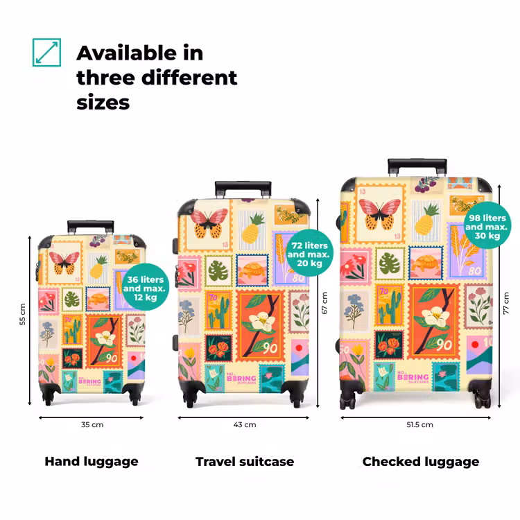 Suitcase - Stamps - Colorful - Nature — 1