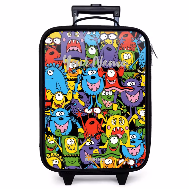 Children's suitcase - Monsters with Bright Colors — 1