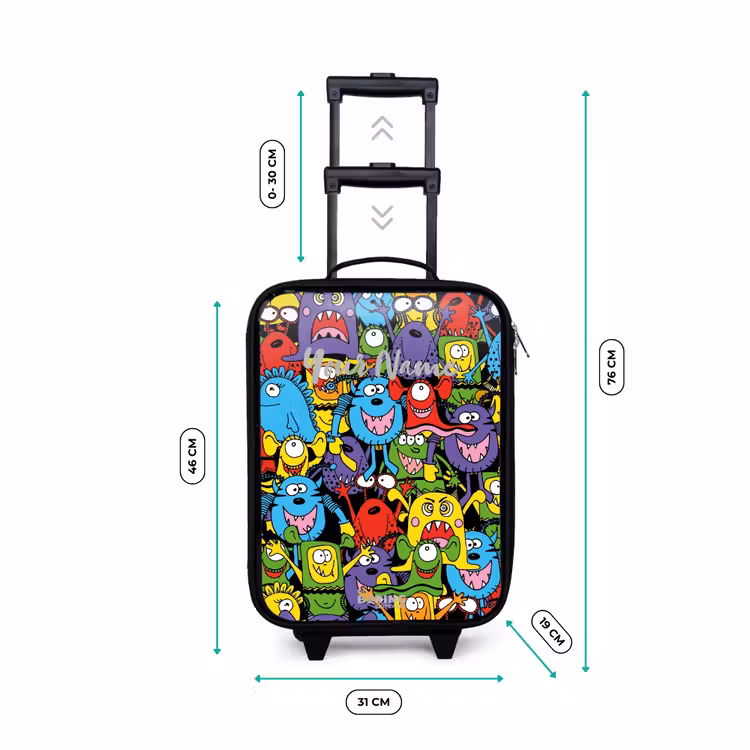 Children's suitcase - Monsters with Bright Colors — 3