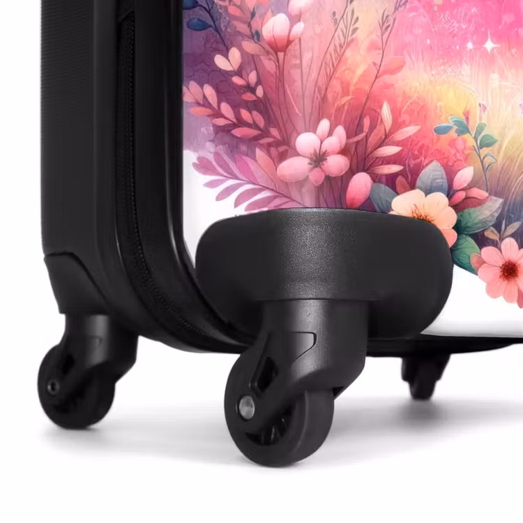 Suitcase with name - Pink roebuck — 7