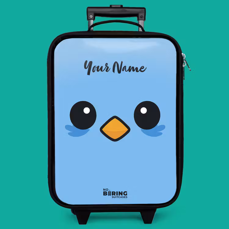Children's suitcase - Kawai - Bird - Blue — 4