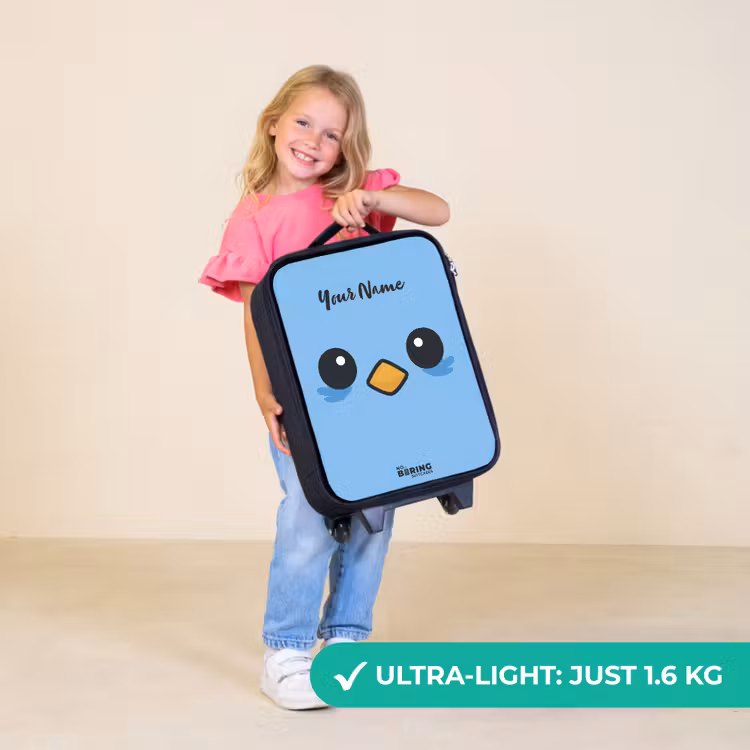Children's suitcase - Kawai - Bird - Blue — 5