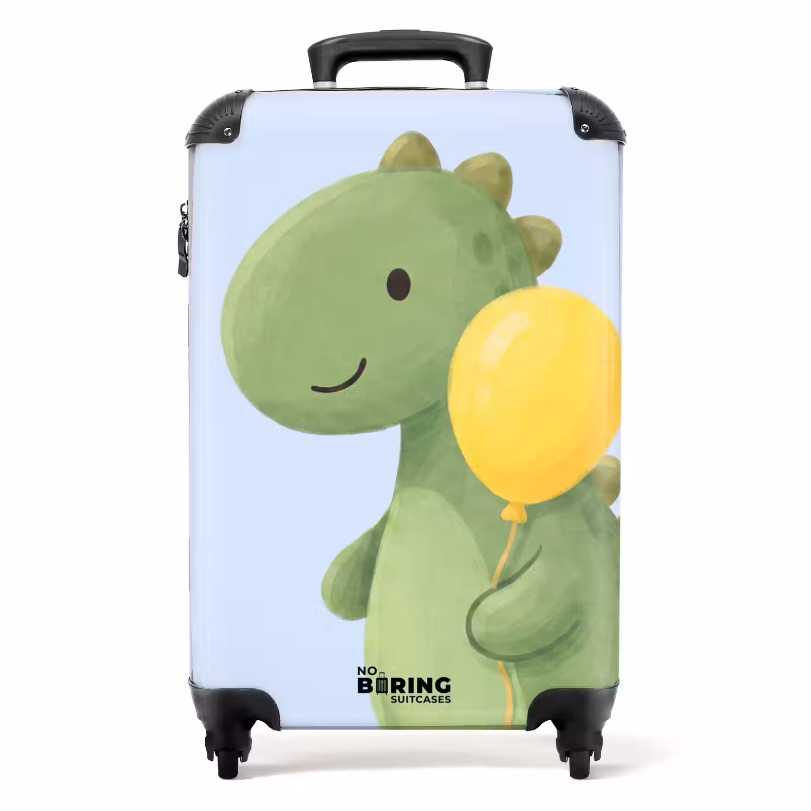 Suitcase - Dinosaur - Balloon - Children's Room - Illustration - Green — 1