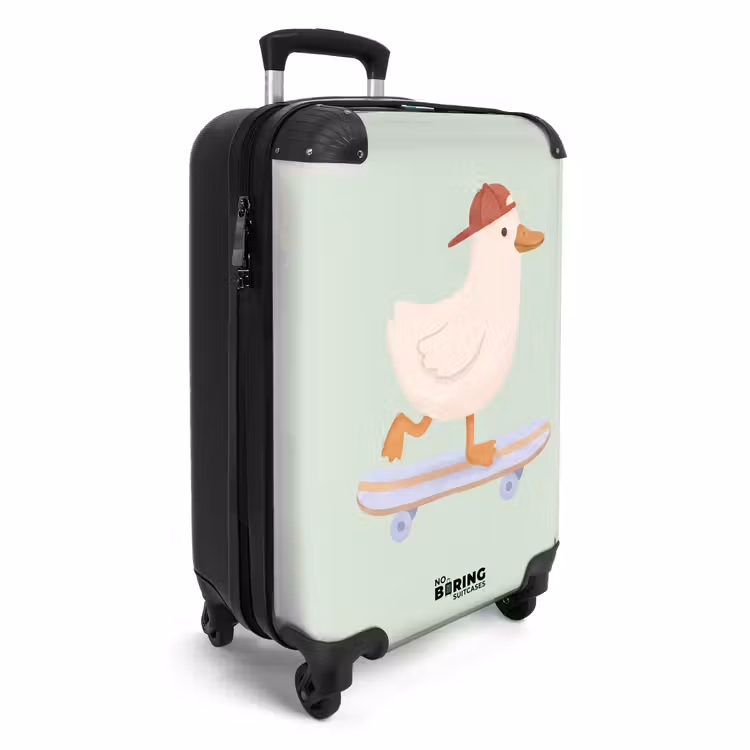 Suitcase - Bird - Skateboard - Animals - Cartoon - Playful — 2