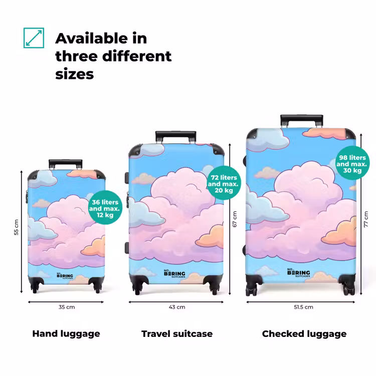 Suitcase - Cloud - Sky - Nature - Illustration - Pastel — 1