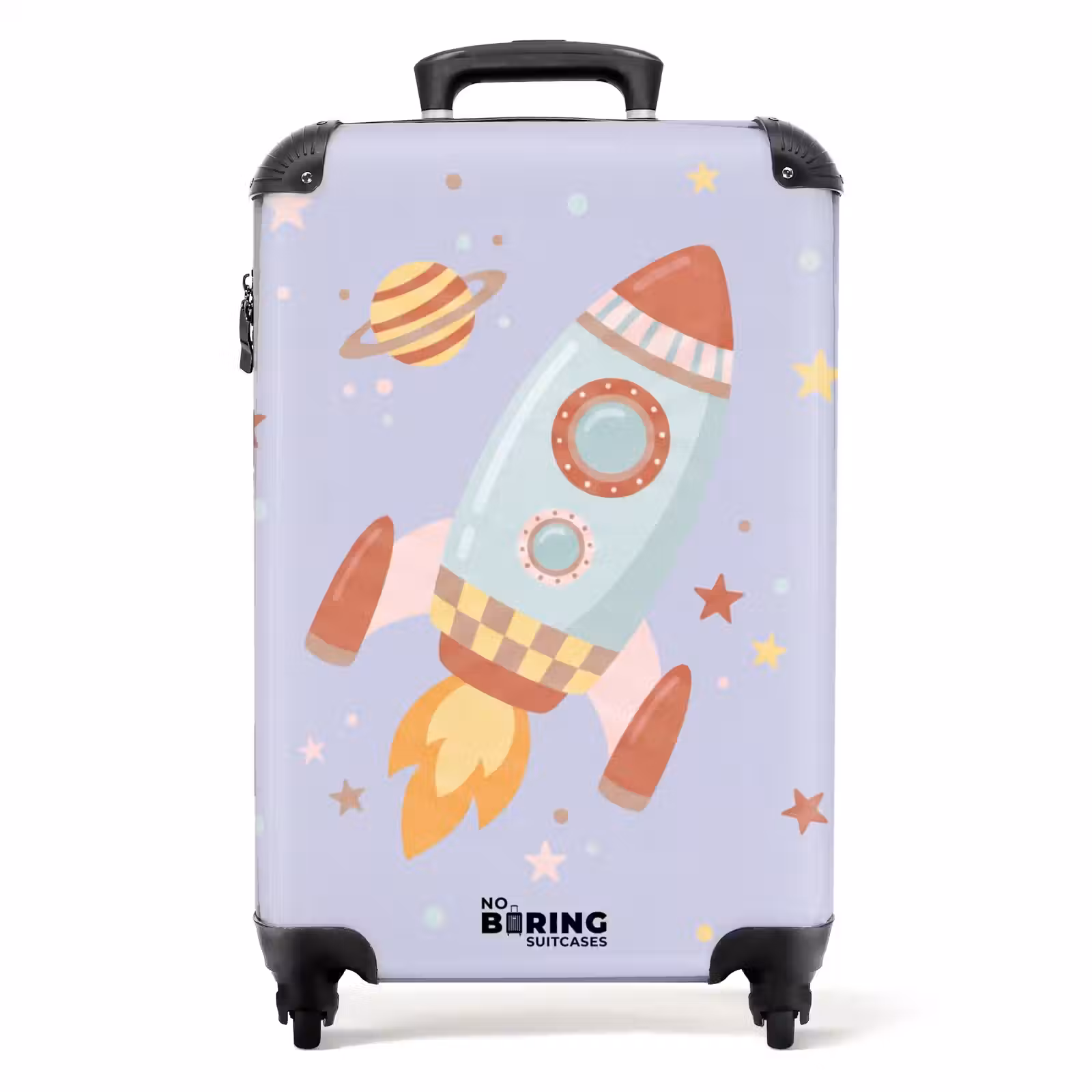Suitcase - Rocket - Space - Planet - Illustration — 1