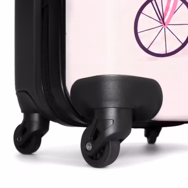 Suitcase - Animals - Bicycle - Friendship - Illustration - Pink — 7