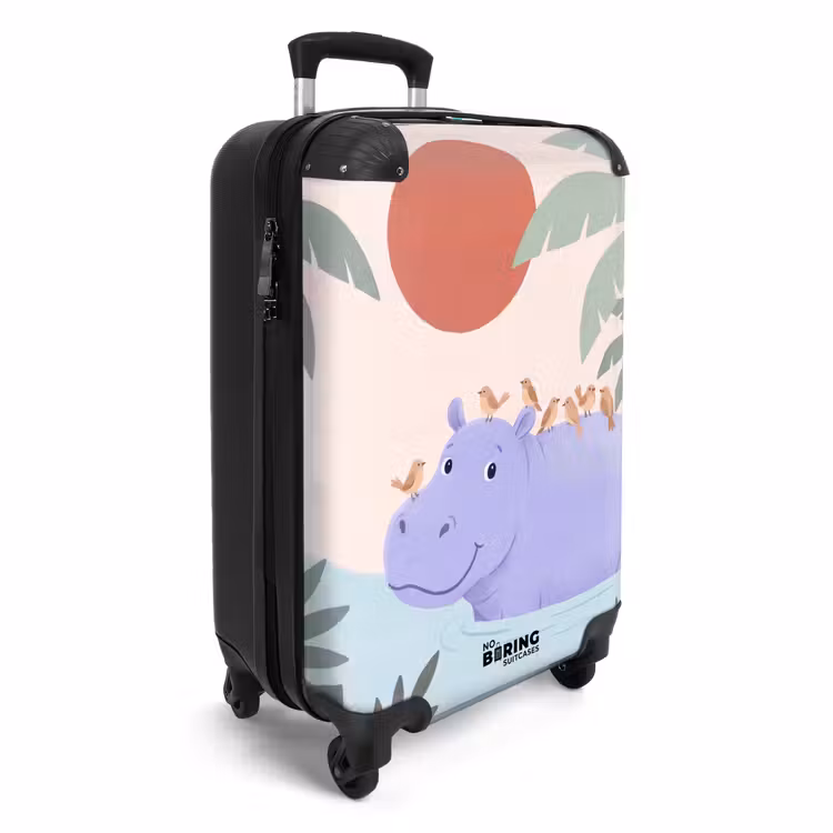 Suitcase - Animals - Bird - Water - Nature - Illustration — 2