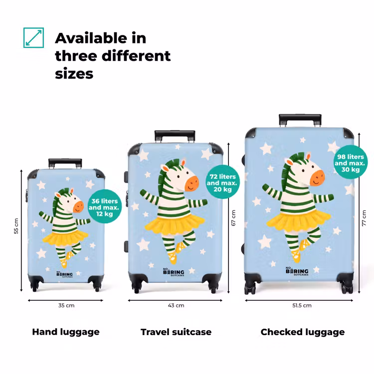 Suitcase - Animals - Dance - Illustration - Children's Room - Stars — 3