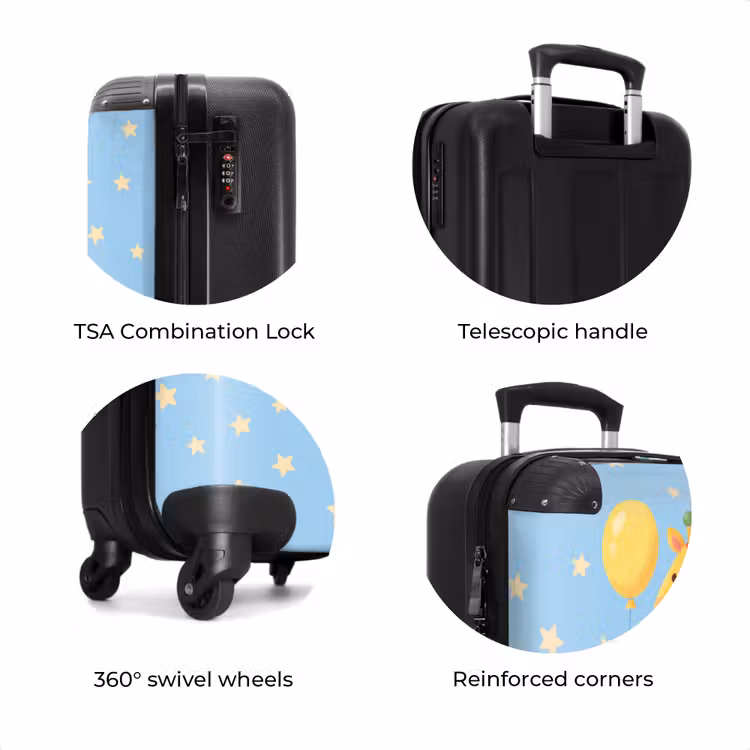 Suitcase - Animals - Giraffe - Balloon - Party - Children's Room — 8