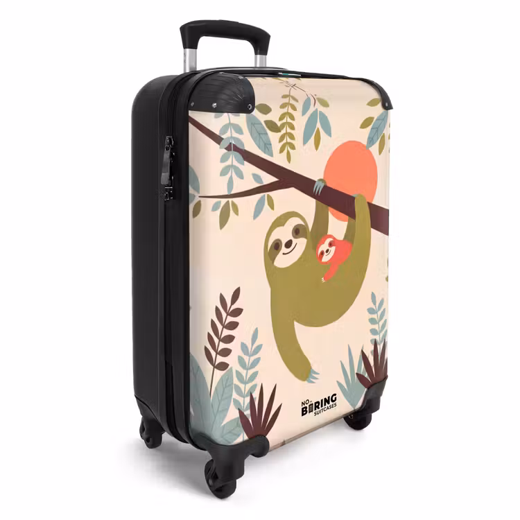 Suitcase - Animals - Mother - Baby - Nature - Green — 2