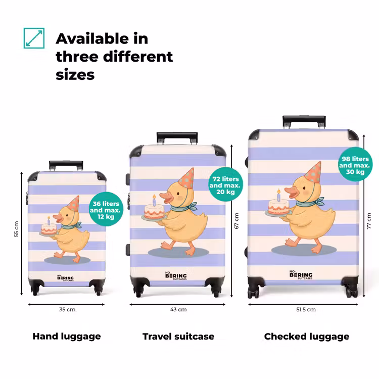 Suitcase - Bird - Party - Cake - Children - Illustration — 3