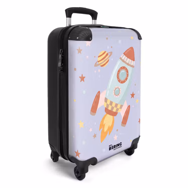 Suitcase - Rocket - Space - Planet - Illustration — 2