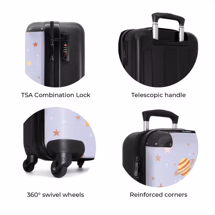 Suitcase - Rocket - Space - Planet - Illustration — 8