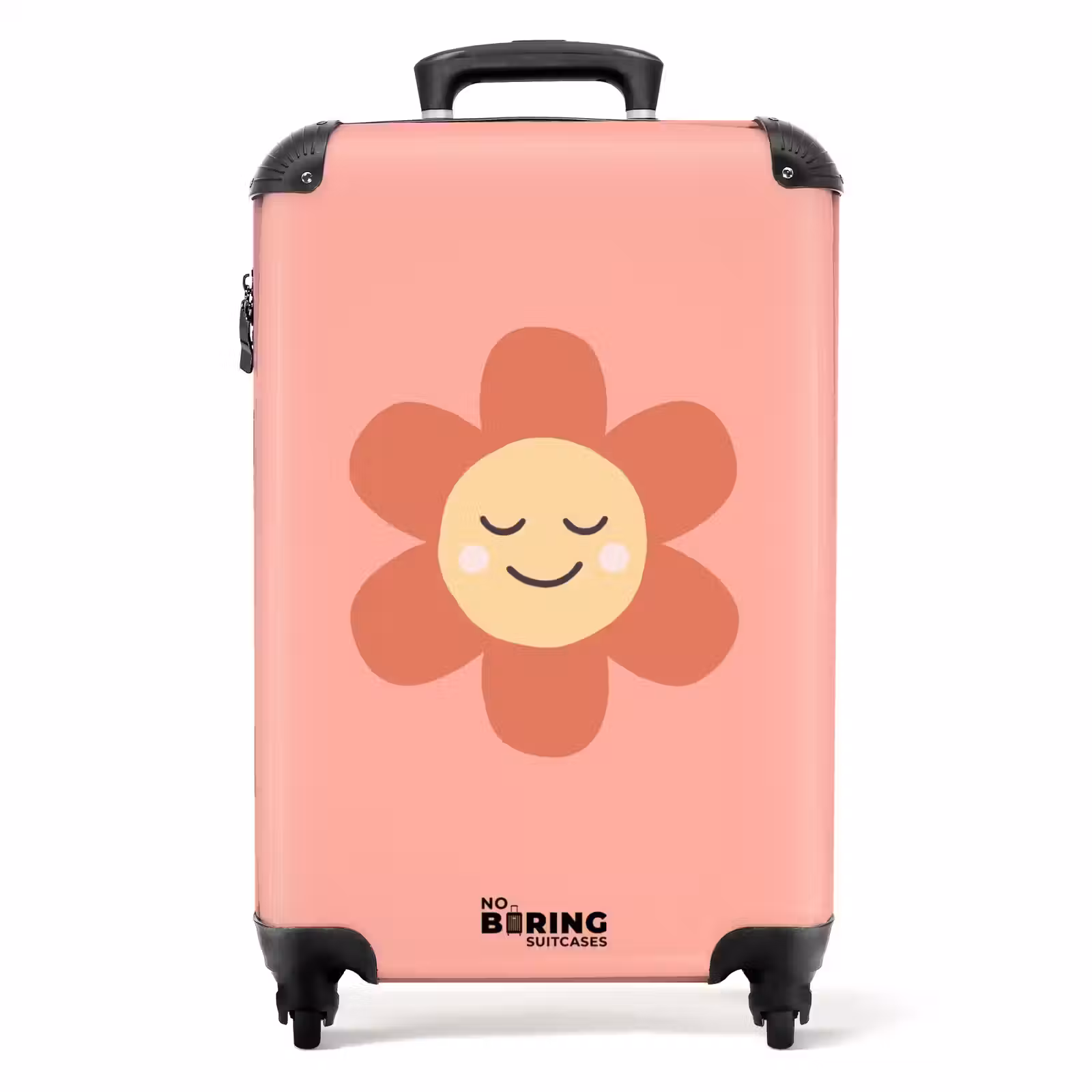 Suitcase - Flowers - Cartoon - Child - Pink — 1