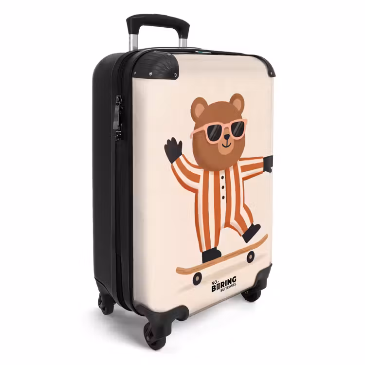 Suitcase - Animals - Skateboard - Game - Cartoon - Pink — 2