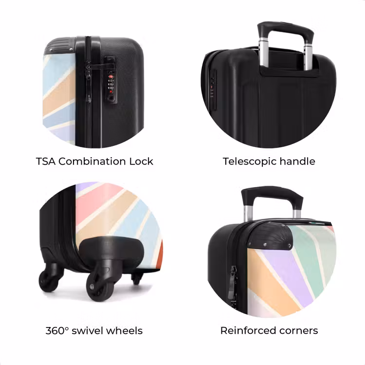 Suitcase - Sun - Rays - Cheerful - Colorful - Abstract — 8
