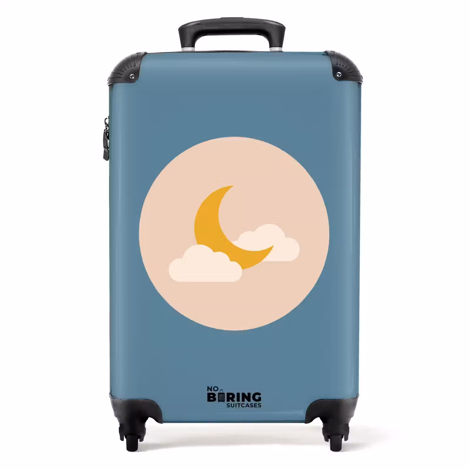Suitcase - Moon - Clouds - Nature - Abstract - Yellow — 1
