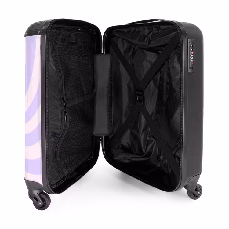 Suitcase - Pattern - Spiral - Abstract - Modern - Purple - Pink — 5
