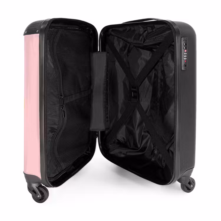 Suitcase - Smiley - Yellow - Pink - Symbol - Minimalist — 5