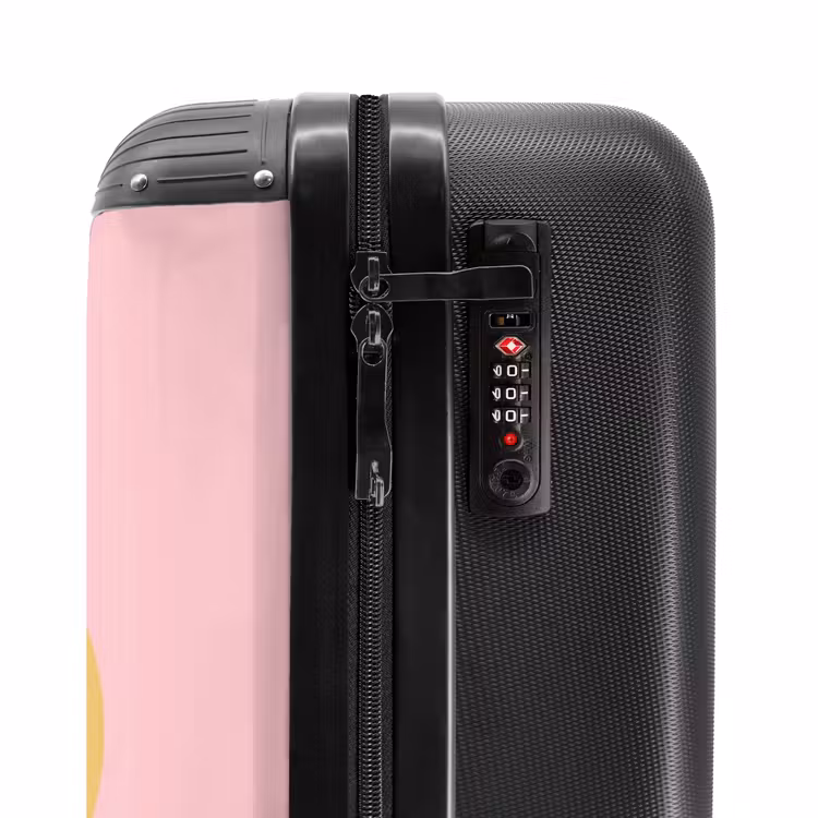 Suitcase - Smiley - Yellow - Pink - Symbol - Minimalist — 6