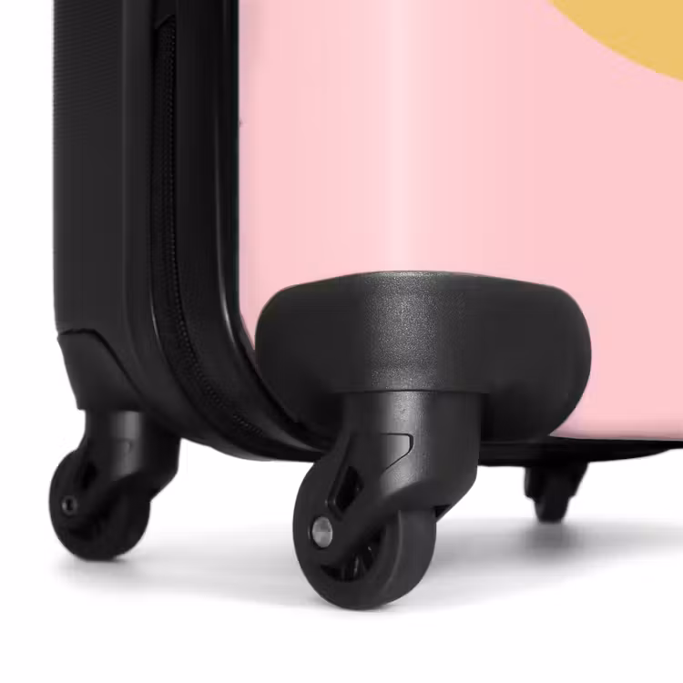 Suitcase - Smiley - Yellow - Pink - Symbol - Minimalist — 7