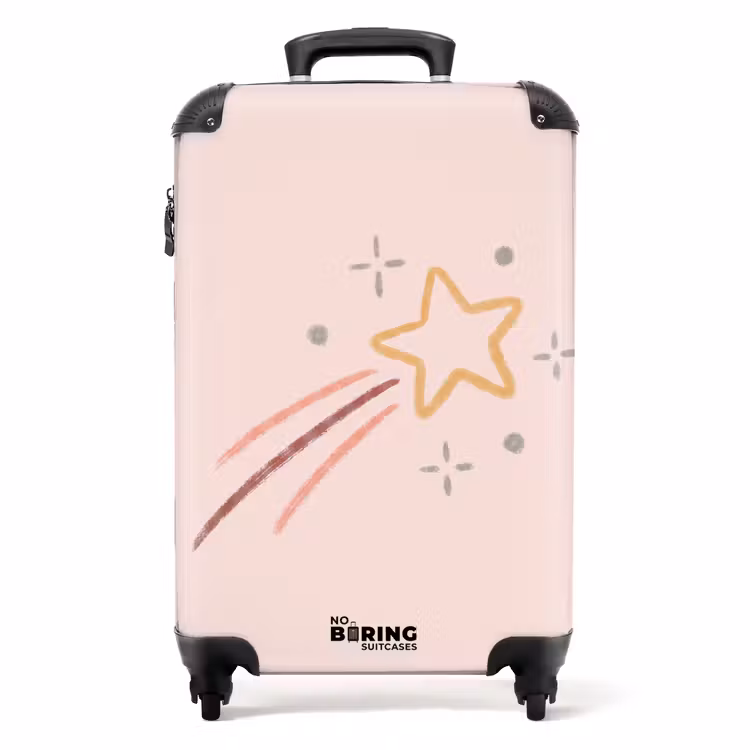 Suitcase - Star - Falling - Illustration - Pastel — 1