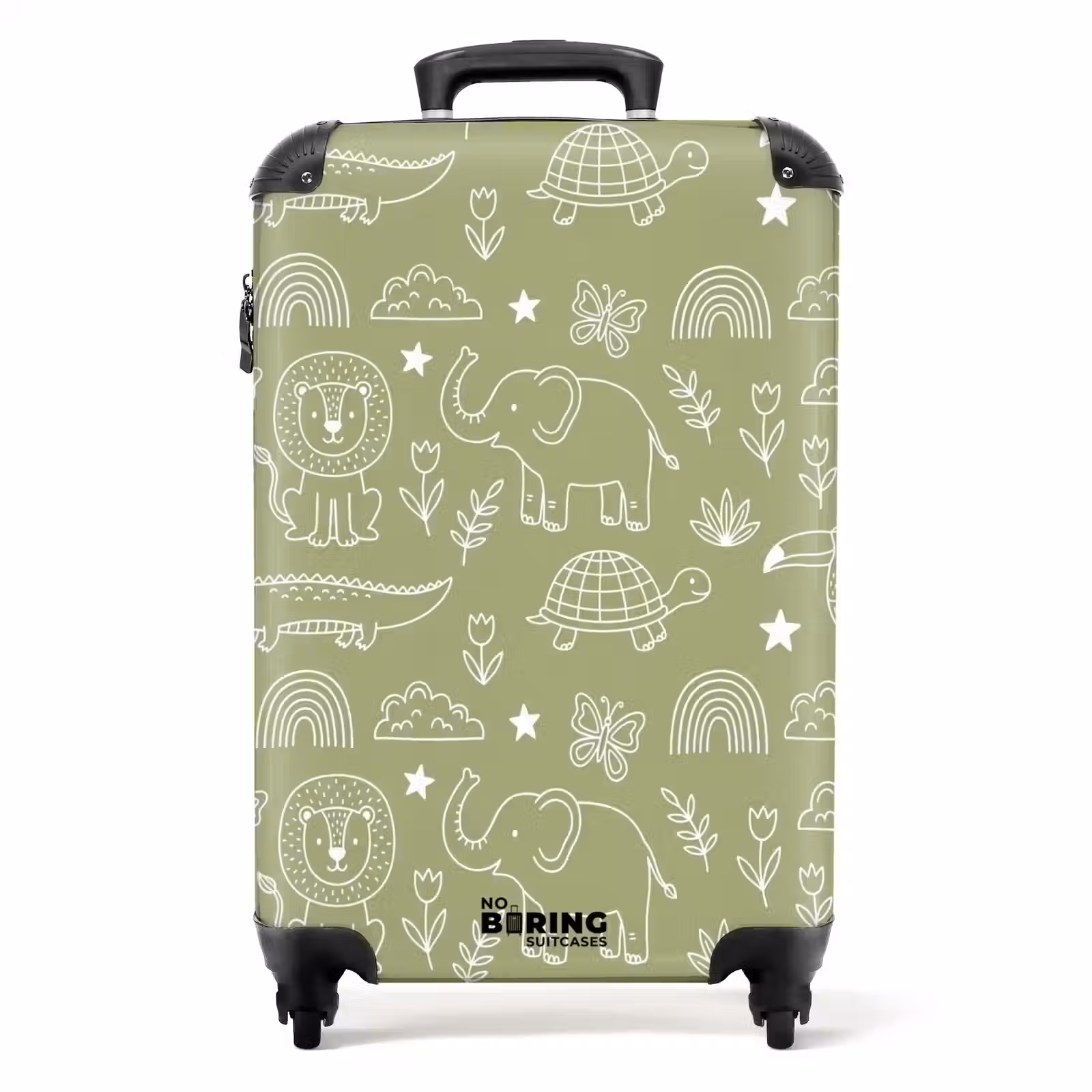 Suitcase - Animals - Pattern - Illustration - Nature - Green — 1