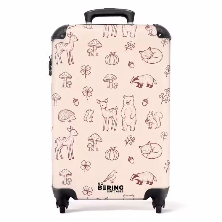 Suitcase - Animals - Forest - Nature - Sketch - Pattern — 1