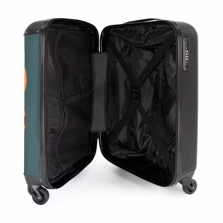 Suitcase - Animals - Head - Orange - Illustration - Modern — 5