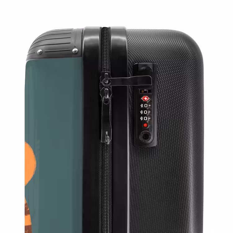 Suitcase - Animals - Head - Orange - Illustration - Modern — 6
