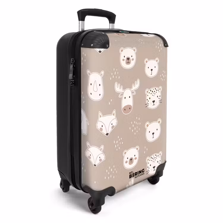 Suitcase - Animals - Pattern - Illustration - Modern - Beige — 2