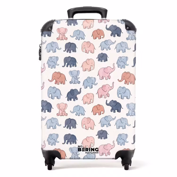 Suitcase - Animals - Pattern - Kids' Room - Pastel - Playful — 1