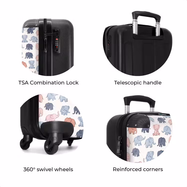 Suitcase - Animals - Pattern - Kids' Room - Pastel - Playful — 8