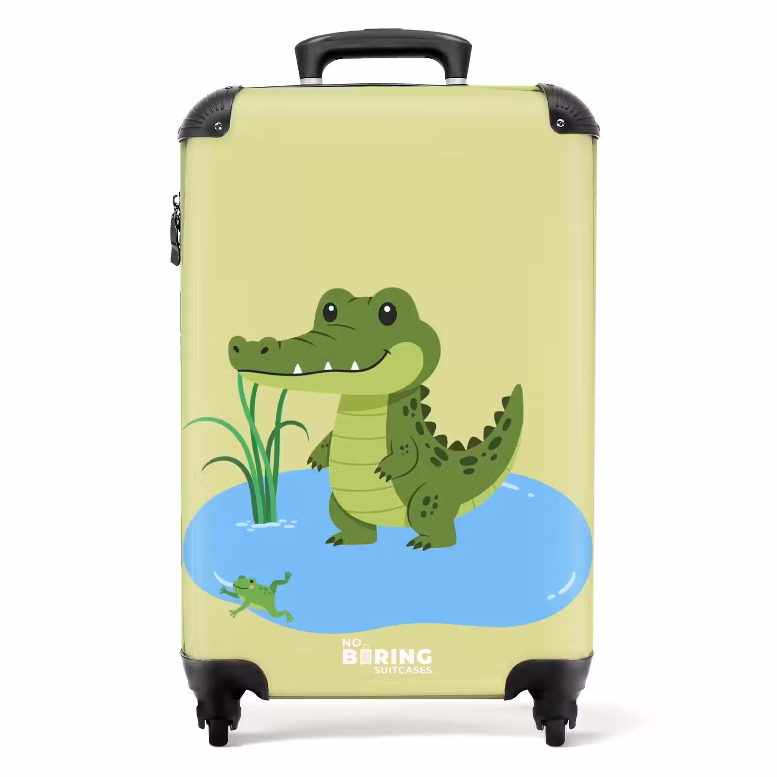 Suitcase - Crocodile - Water - Green — 1