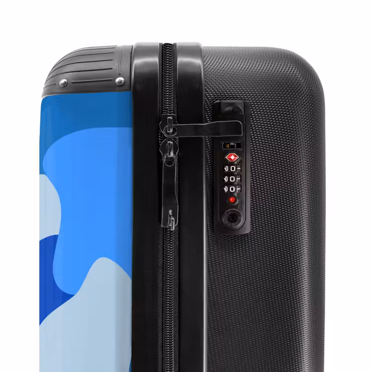 Suitcase - Camouflage - Blue - Pattern — 6