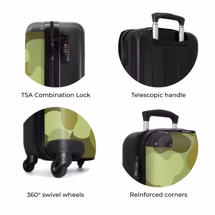 Suitcase - Camouflage - Green - Pattern — 8