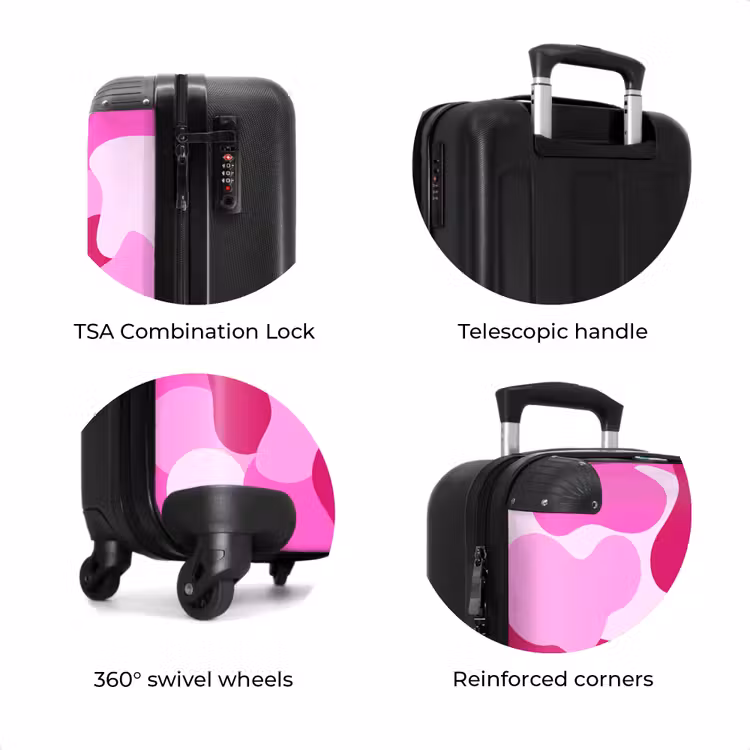 Suitcase - Camouflage - Pink - Pattern — 8