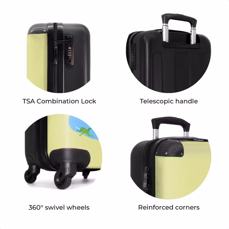 Suitcase - Crocodile - Water - Green — 8